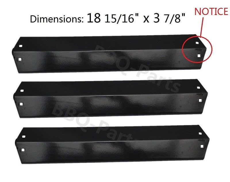 Hongso Grill Parts for Chargriller 5050, 5650, 3001, 3030, 5072, 3008, 4000, 5252, 5050 Grill Models, Porcelain Steel Heat Plate,Polish Porcelain cast Iron grates. - Image 3
